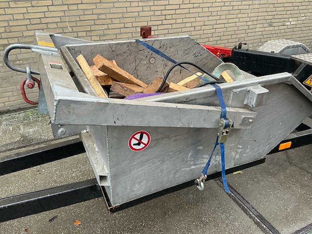 1989 munsters hld600 hydraulische ladderkraan inclusief zelf kiepende bak aluminium - afbeelding 6 van  36