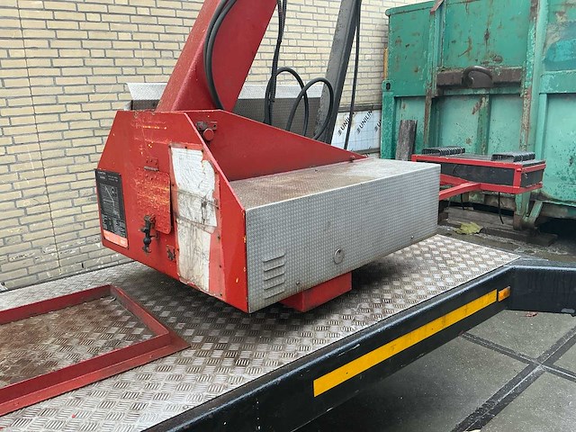 1989 munsters hld600 hydraulische ladderkraan inclusief zelf kiepende bak aluminium - afbeelding 11 van  36
