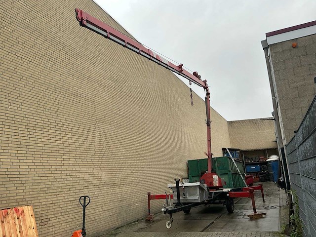 1989 munsters hld600 hydraulische ladderkraan inclusief zelf kiepende bak aluminium - afbeelding 1 van  36