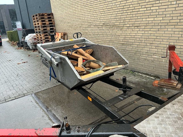 1989 munsters hld600 hydraulische ladderkraan inclusief zelf kiepende bak aluminium - afbeelding 28 van  36