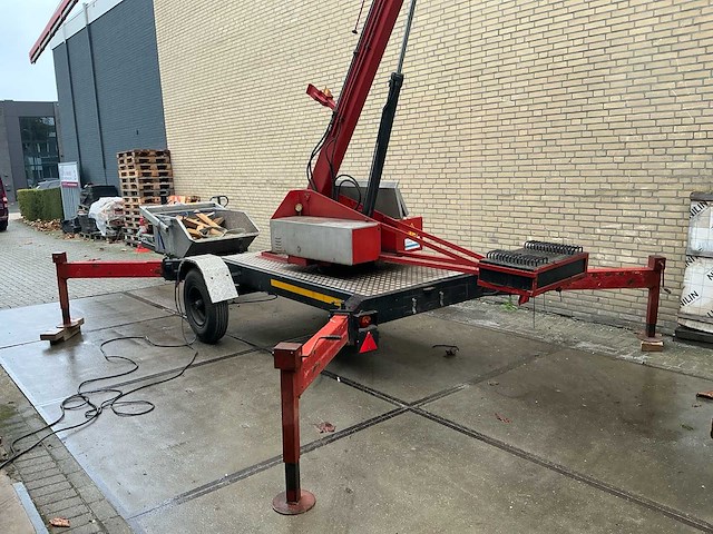 1989 munsters hld600 hydraulische ladderkraan inclusief zelf kiepende bak aluminium - afbeelding 32 van  36