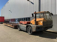 1989 sisu tr-160al2 4x4 / 2800 terminal trekker met zwaarlast oplegger - afbeelding 1 van  31