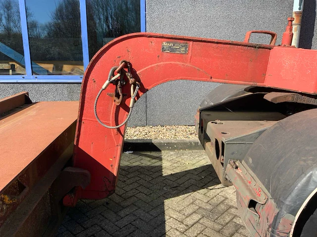 1989 sisu tr-160al2 4x4 / 2800 terminal trekker met zwaarlast oplegger - afbeelding 19 van  31