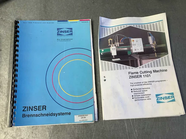 1989 zinser 1100 & lk 130 plasmasnijmachine - afbeelding 4 van  9