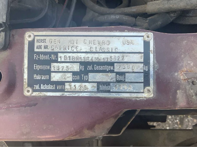 1990 chevrolet caprice personenauto 5.0 v8 - afbeelding 42 van  47