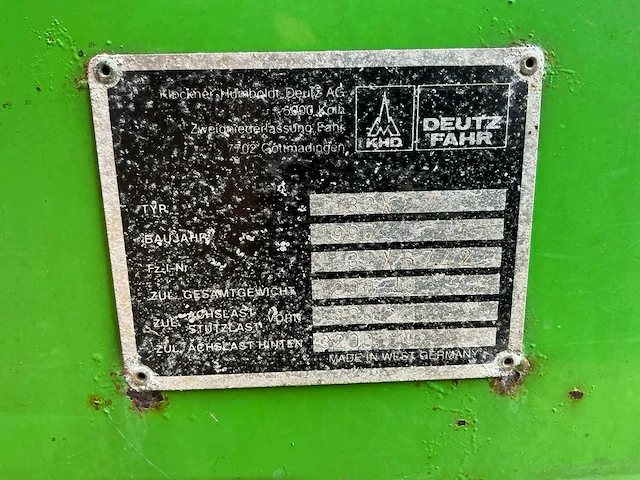 1990 deutz-fahr k560 opraapwagen - afbeelding 16 van  23