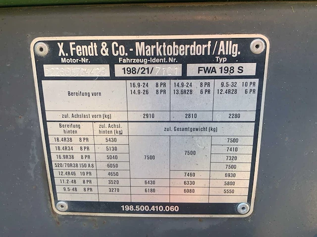 1990 fendt farmer 311 lsa vierwielaangedreven landbouwtractor - afbeelding 47 van  53