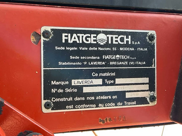 1990 fiatagri laverda 3750 maaidorser - afbeelding 46 van  61