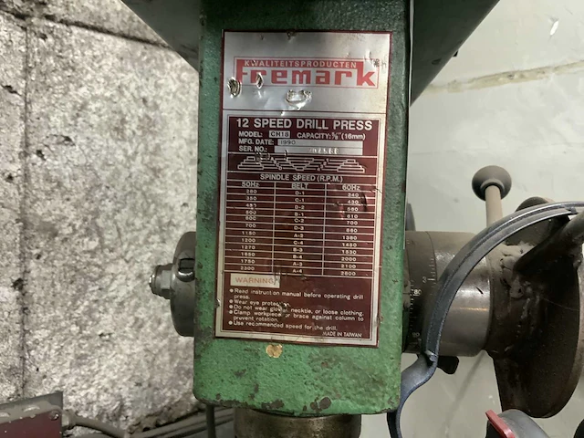 1990 fremark ch19 kolomboormachine - afbeelding 3 van  6