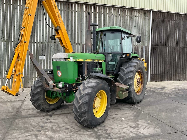 1990 john deere 4055 vierwielaangedreven landbouwtractor - afbeelding 12 van  37