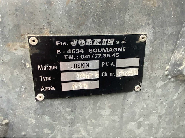 1990 joskin 8000ts mesttank - afbeelding 20 van  27