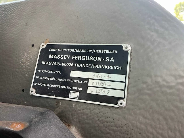 1990 massey ferguson 3050 vierwielaangedreven landbouwtractor - afbeelding 19 van  26