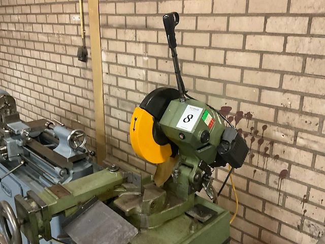 1990 omes mec-300s afkortcirkelzaagmachine - afbeelding 7 van  12