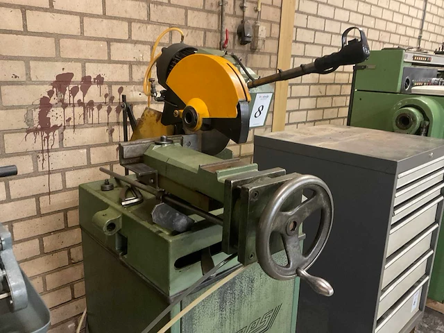 1990 omes mec-300s afkortcirkelzaagmachine - afbeelding 11 van  12