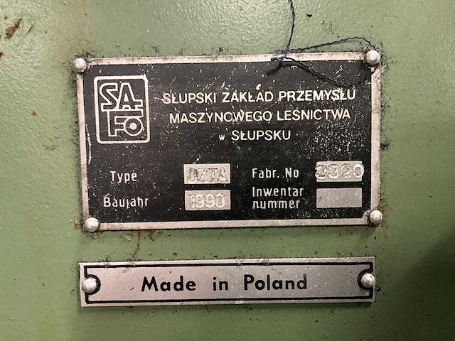 1990 safo dzta hout slijpmachines - afbeelding 15 van  22