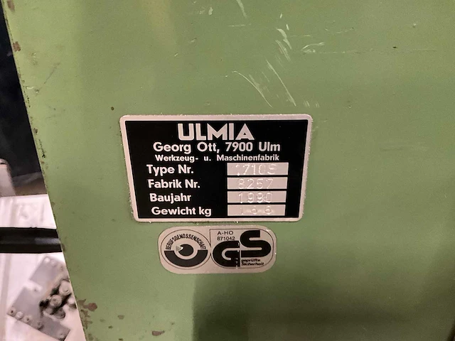 1990 ulmia 1710s cirkelzaagmachine metaal en buig apparaat - afbeelding 3 van  14