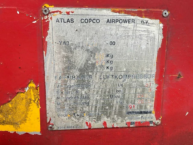 1991 atlas copco xas55 schroefcompressor - afbeelding 6 van  14