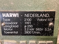1991 harwi 2100 verticale platenzaag - afbeelding 8 van  8