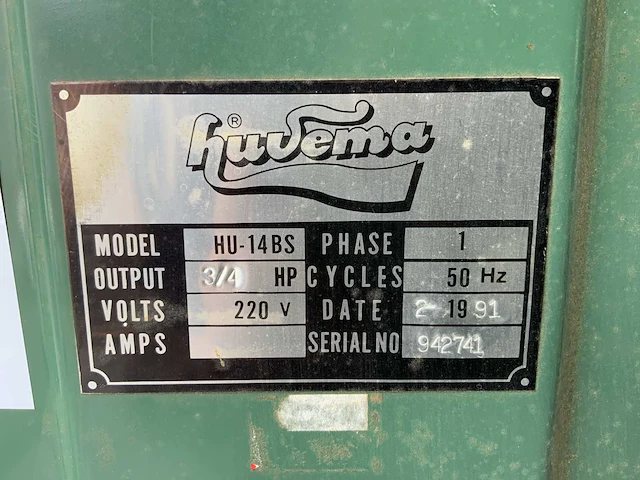 1991 huvema hu-14bs lintzaagmachine - afbeelding 7 van  7