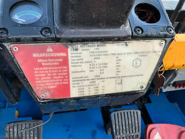 1991 hyster h7.00xl vorkheftruck - afbeelding 11 van  19