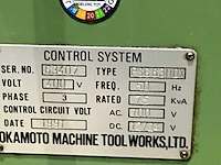1991 okamato psg 63 vlakslijpmachine - afbeelding 7 van  8