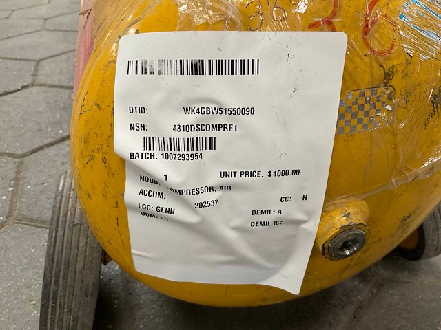 1991 schneider profimaater 255-40 luchtcompressor - afbeelding 8 van  9