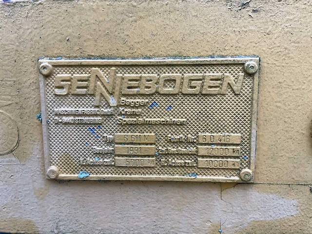 1991 sennebogen s 611 m mobiele kraan - afbeelding 21 van  32
