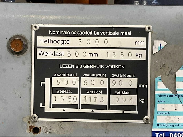 1991 toyota 42 5fgf 14 vorkheftruck - afbeelding 8 van  17