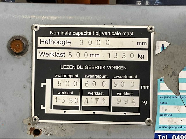 1991 toyota 42 5fgf 14 vorkheftruck - afbeelding 8 van  17