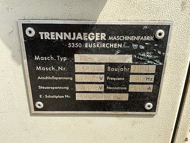 1991 trennjaeger ts-2 cirkelzaagmachine - afbeelding 11 van  19