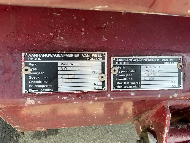 1991 van weel vw2003 schamelwagen / verkoopwagen - afbeelding 38 van  43