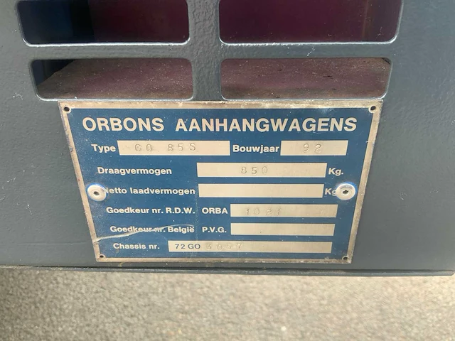 1992 airman pds 90s compressor orbons aanhangwagen - afbeelding 18 van  25