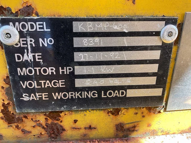 1992 amk kbmp600 mobiele transportband - afbeelding 10 van  17