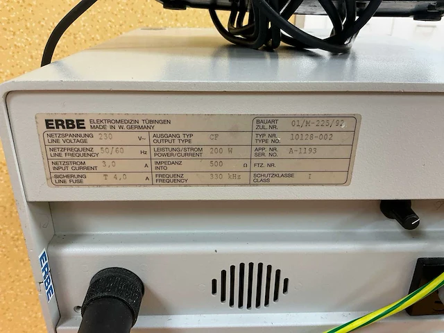 1992 erbe icc 200 coagulate elektro-unit - afbeelding 5 van  5