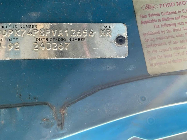 1992 ford f700 vrachtwagen - afbeelding 31 van  37