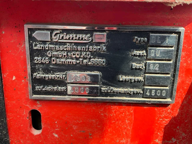 1992 grimme dl1500 uienlader - afbeelding 17 van  24
