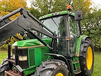1992 john deere 6200 vierwielaangedreven landbouwtractor met voorlader - afbeelding 2 van  35