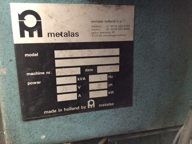 1992 metalas mc 1830 onderdelenreiniger - afbeelding 9 van  9
