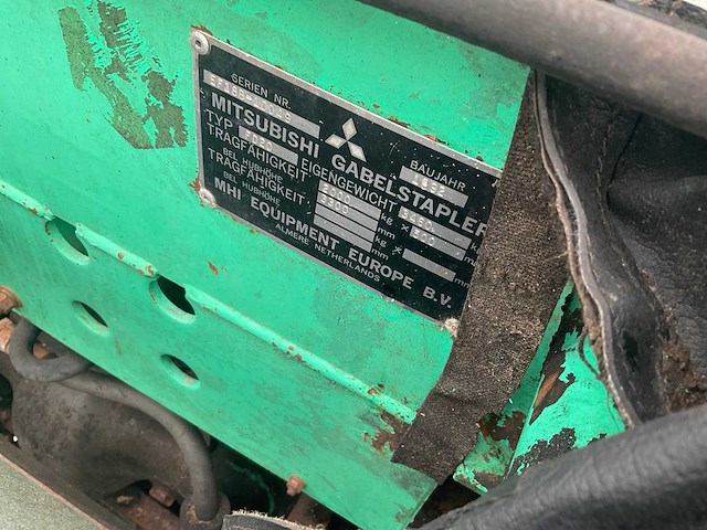 1992 mitsubishi ef18b. vorkheftruck - afbeelding 9 van  10