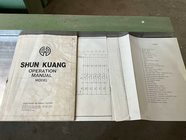 1992 shun kuang kp4-220 vierzijdige profileer- en schaafmachine - afbeelding 19 van  30