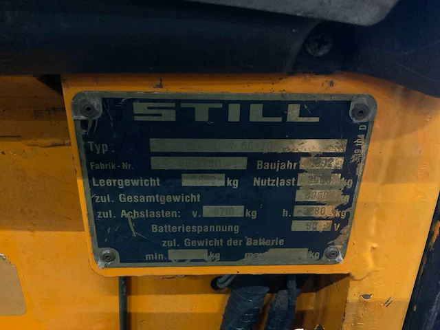 1992 stlll r60-20 vorkheftruck - afbeelding 5 van  15