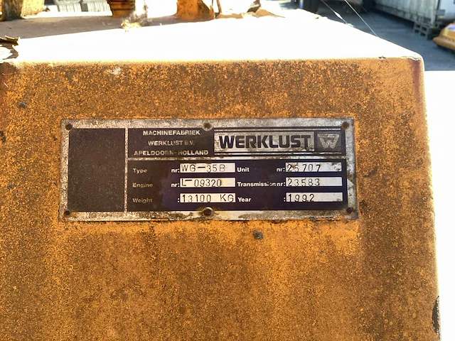 1992 werklust wg35b shovel - afbeelding 11 van  34