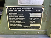 1993 am general humvee tc-ecv 5 prototype legervoertuig - afbeelding 21 van  41