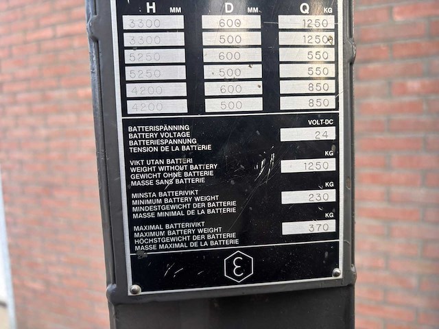 1993 atlet 125 sdtfv 525 xjn reach truck - afbeelding 11 van  11