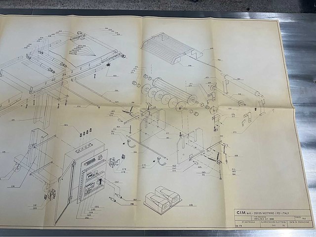 1993 cim minilinea nt inox roestvrijstalen snijtafel - afbeelding 22 van  29