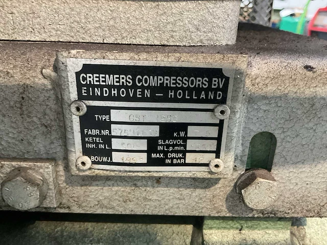 1993 creemers cst 1250 luchtcompressor - afbeelding 6 van  7