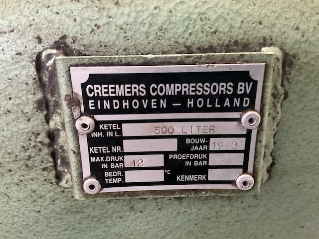1993 creemers cst 1250 luchtcompressor - afbeelding 7 van  7