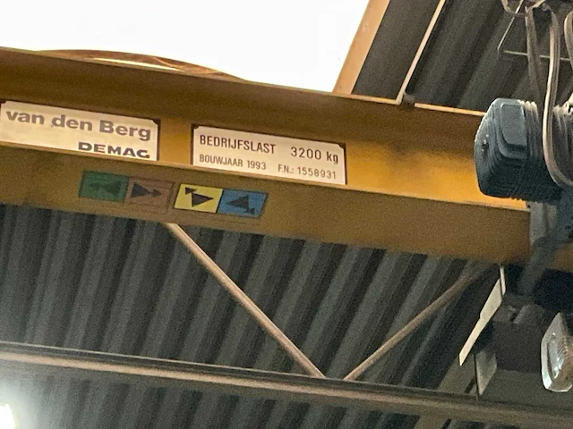 1993 demag enkelligger onderhang halkraan 3,2t - afbeelding 7 van  19