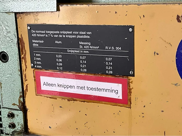 1993 dmf 4e 110d guillotineschaar - afbeelding 4 van  15