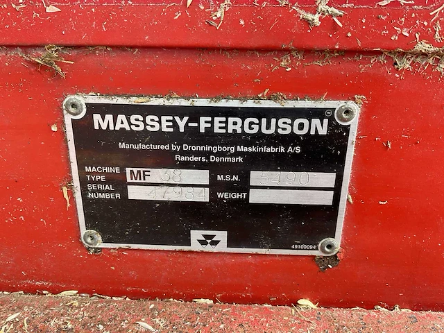 1993 massey ferguson 38 rs maaidorser - afbeelding 49 van  54